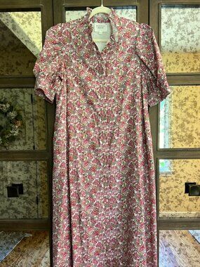 Hyacinth House by Tuckernuck Floral Cotton Shirt Dress - Size S